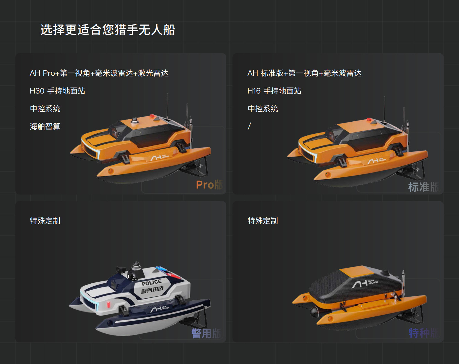 猎手系列无人船采购联系13671039528